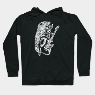 SEEMBO Hedgehog Playing Guitar Guitarist Musician Music Band Hoodie